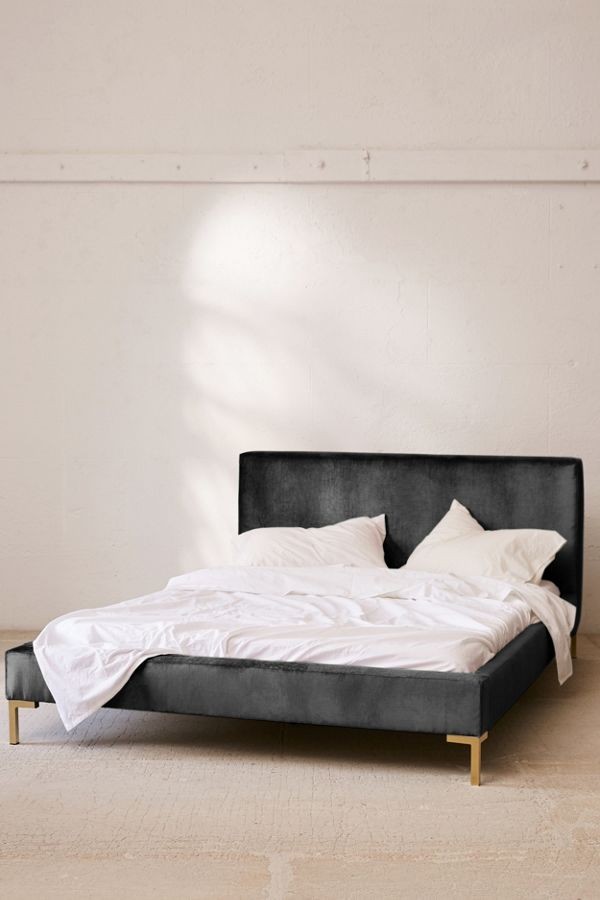 Rosalie Velvet Platform Bed | Urban Outfitters (US and RoW)
