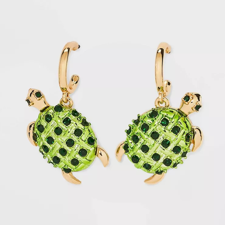 SUGARFIX by BaubleBar 'Shell Yeah' Statement Earrings - Green | Target