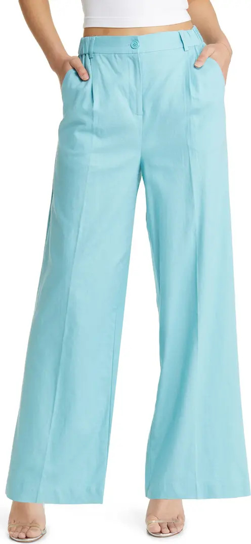 Linen Blend Trousers | Nordstrom
