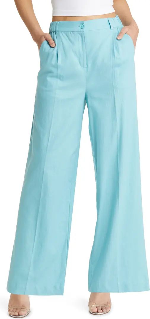 Linen Blend Trousers | Nordstrom