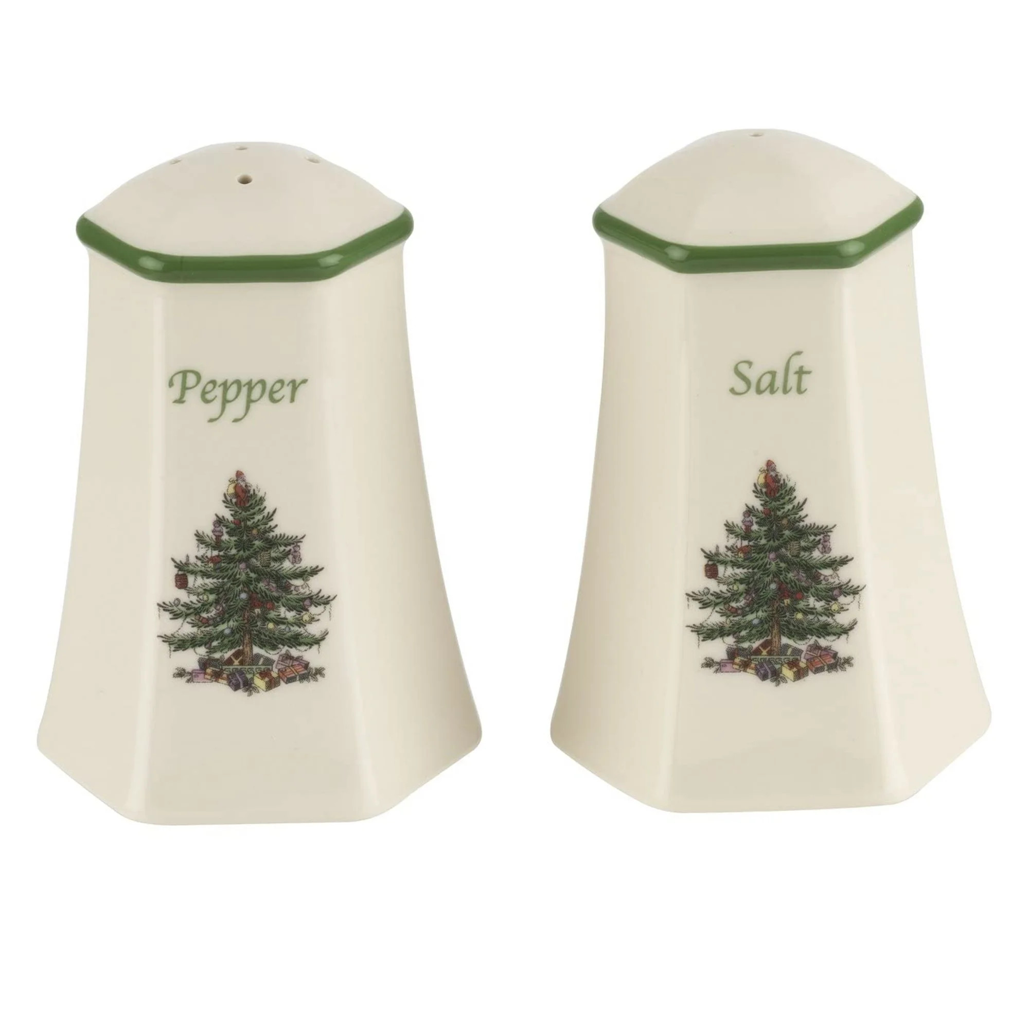 Spode Christmas Tree Hexagonal Salt and Pepper Shaker Set (2-Piece)- Holiday Kitchen & Table Déc... | Walmart (US)