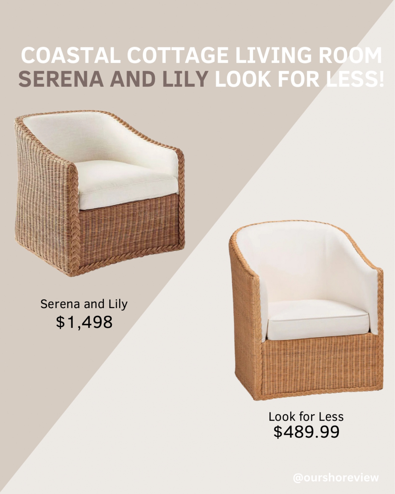 Love the iconic Serena and Lily style? Get the look for less with this stunning living room chair perfect for a modern cottage family room or front entry sitting room. It’s ideal for creating that breezy coastal home aesthetic or channeling the charm of a Nancy Myers beach house. Whether you’re designing a cottage house interior living room, a beach house living room, or a cozy coastal cottage living room, this affordable find blends style and comfort effortlessly. Bring the Serena and Lily interiors vibe into your space without the splurge!

#LTKStyleTip #LTKHome #LTKSaleAlert