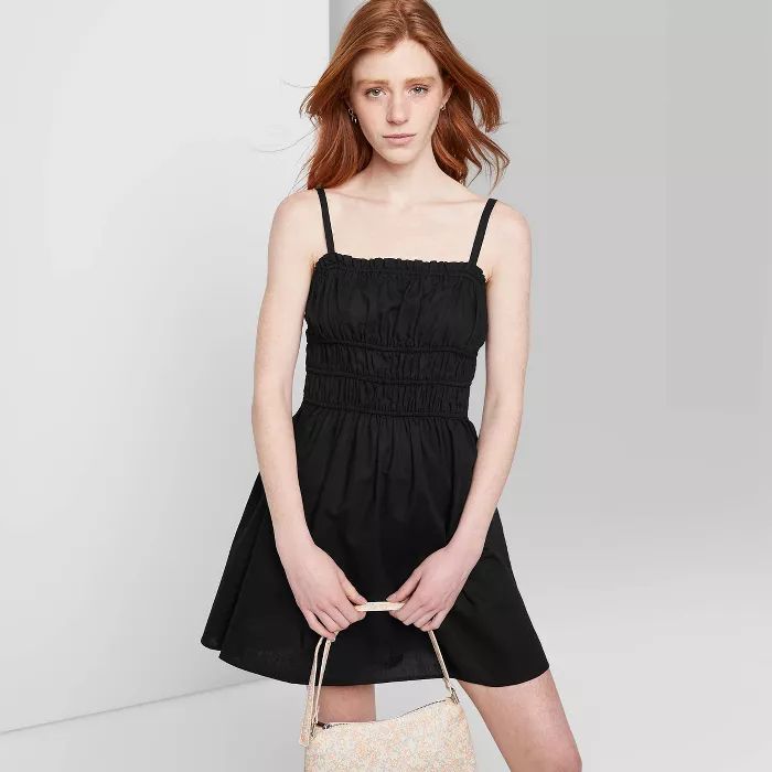 Women's Woven Sleeveless Smocked Waist Fit & Flare Dress - Wild Fable™ | Target