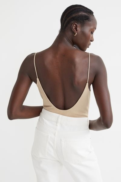 Gerippter Stringbody | H&M (DE, AT, CH, NL, FI)