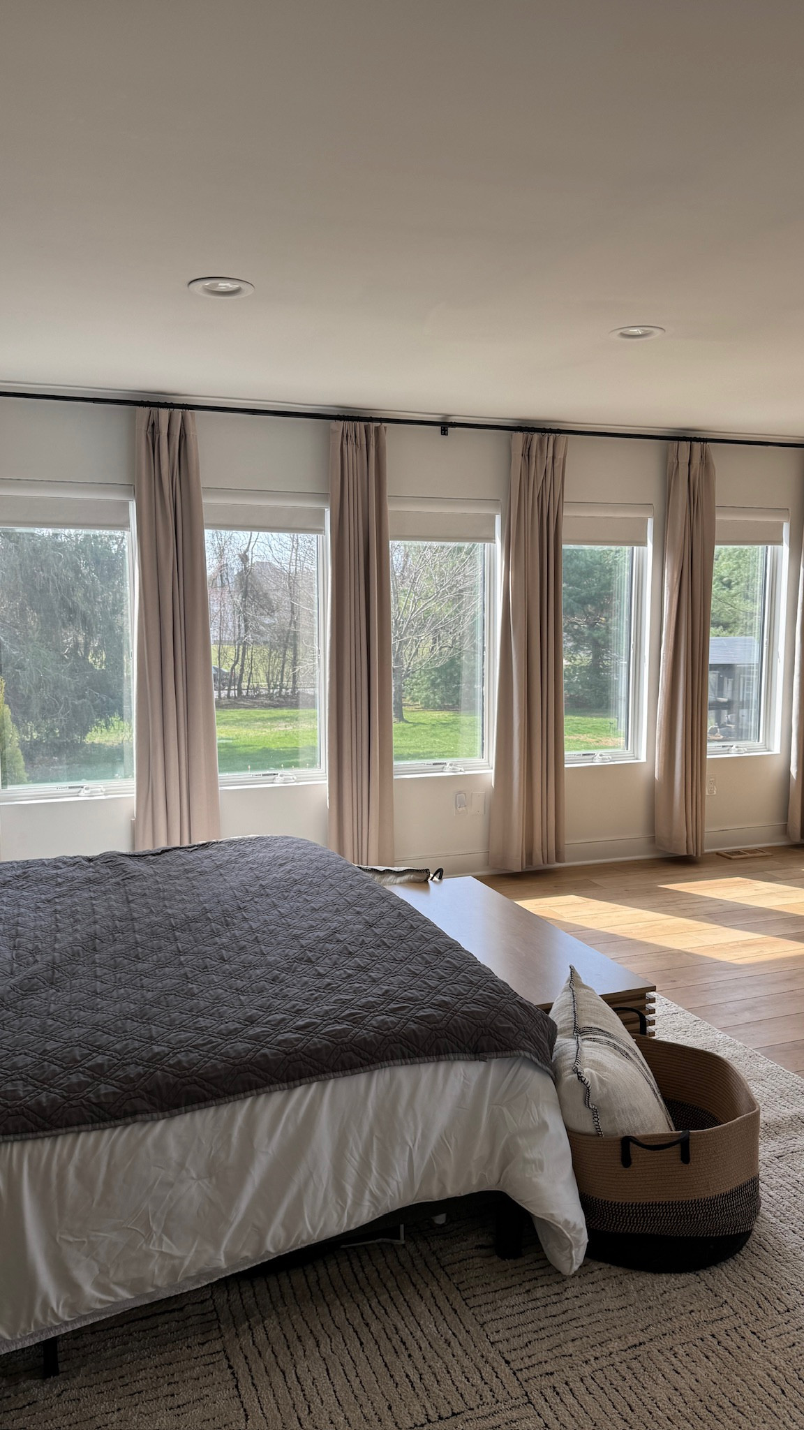 These pinch pleat drapes from Amazon are beautiful and such a MONEY SAVER! I spent more then 3x this price for just 2 windows in our dining room 😫 these have memory training, are 100% blackout, come with adjustable hooks and the rings to hang them. These are a total steal! Mine are the 40x90 in the color “burlywood birch”. 

#LTKHome #LTKFindsUnder100 #LTKStyleTip