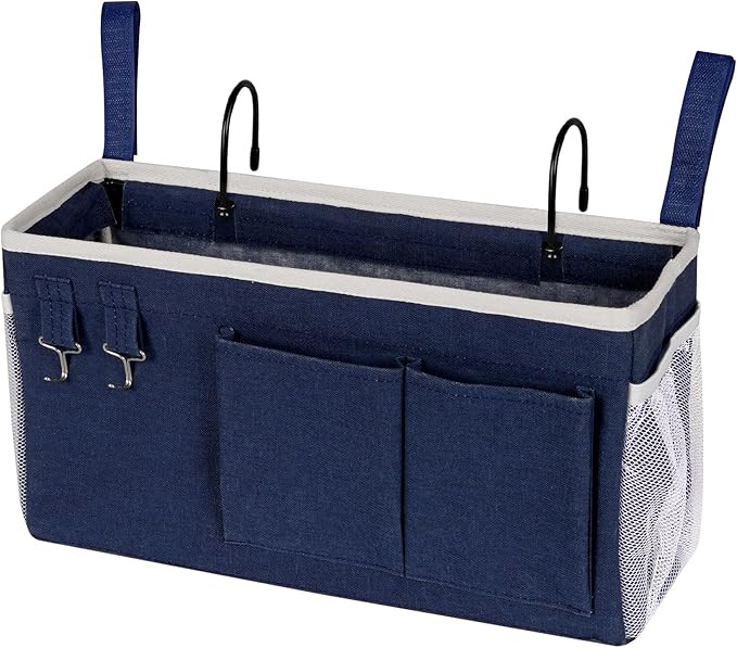 Bedside Storage Caddy/Bedside Hanging Storage Bag for Headboards Bunk Beds Dorm Rooms Book Phone ... | Amazon (US)