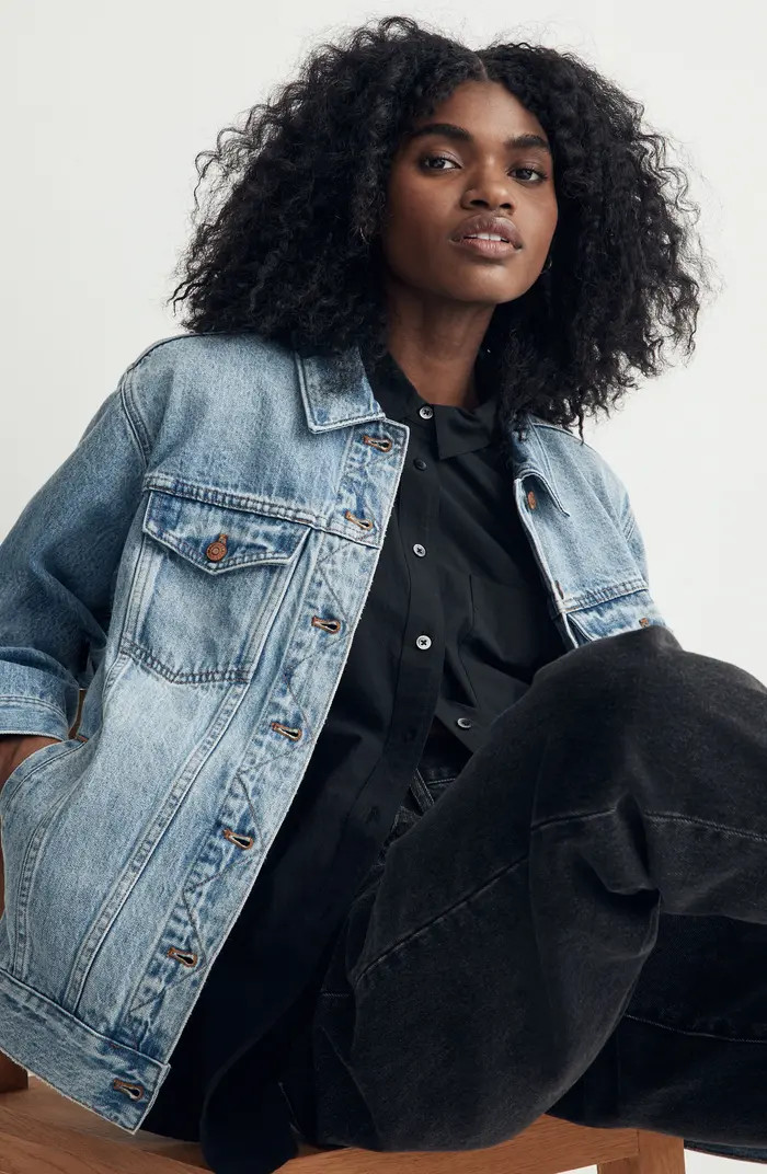 The Oversize Trucker Jean Jacket | Nordstrom