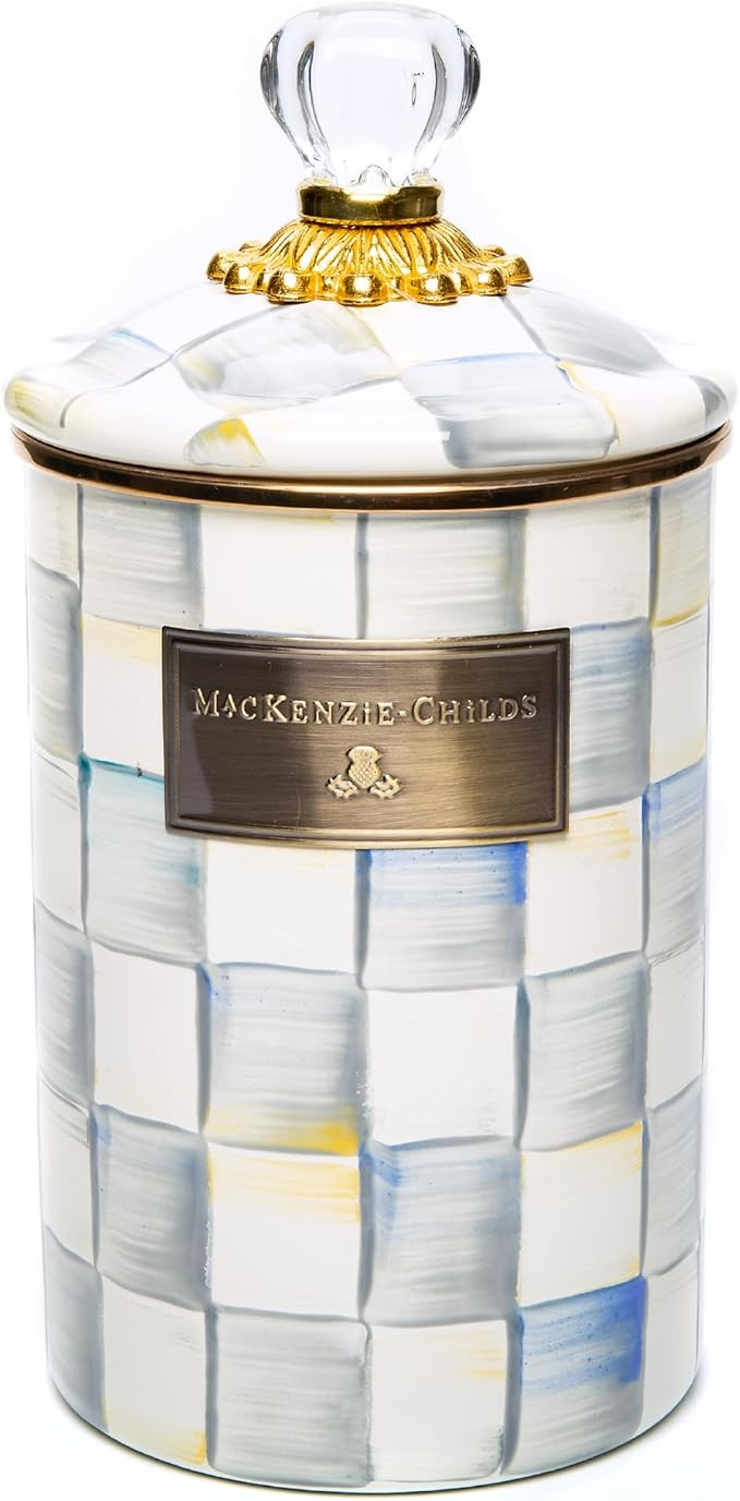 MACKENZIE-CHILDS Enamel Canister, Versatile Kitchen Storage Container for Flour and Sugar, Large,... | Amazon (US)