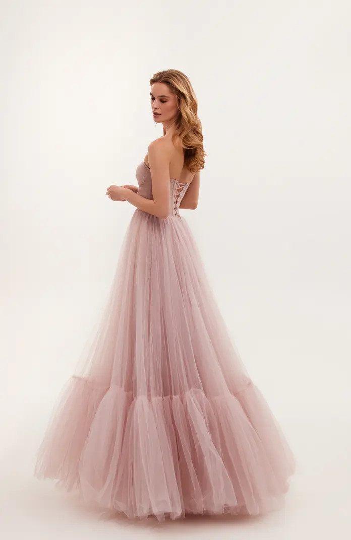 Sheer Sleeves Maxi Tulle Dress | Nordstrom