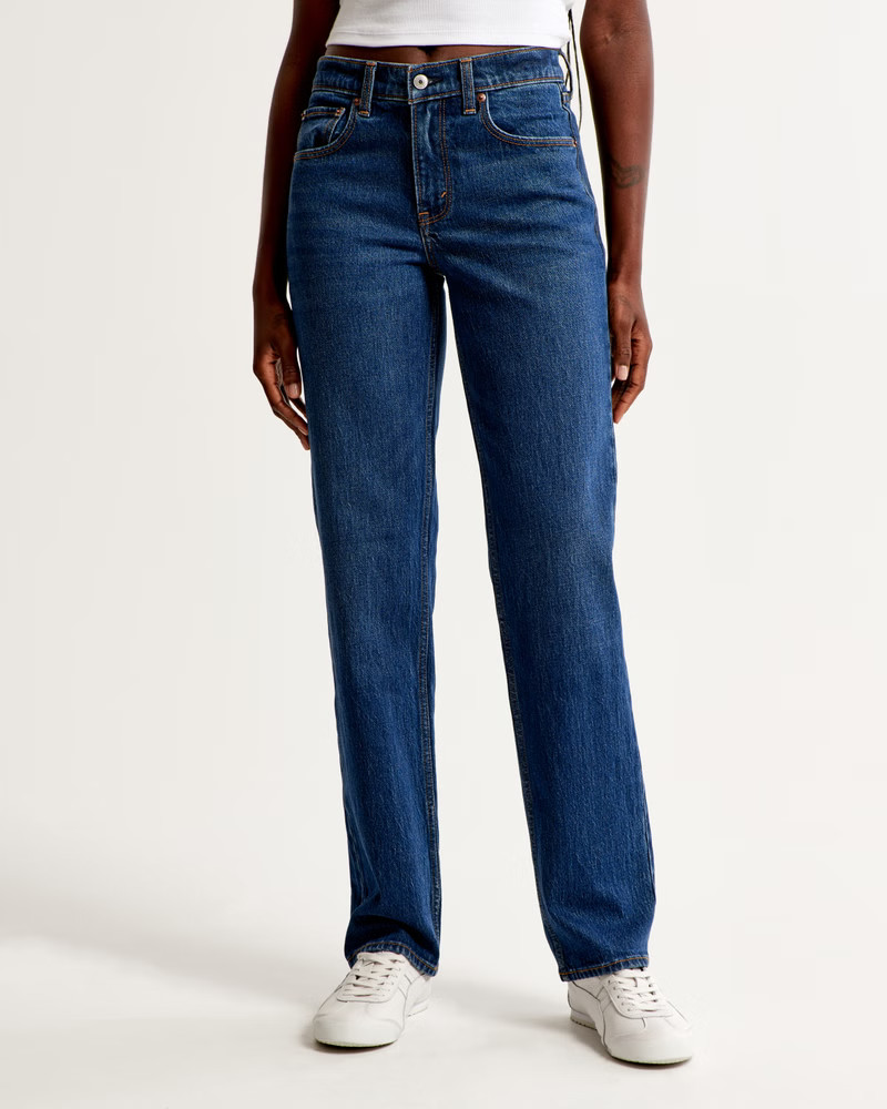 Mid Rise 90s Straight Jean | Abercrombie & Fitch (US)