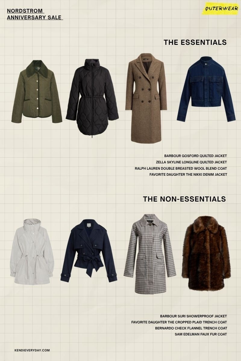 My favorite outerwear picks from the Nordstrom sale!