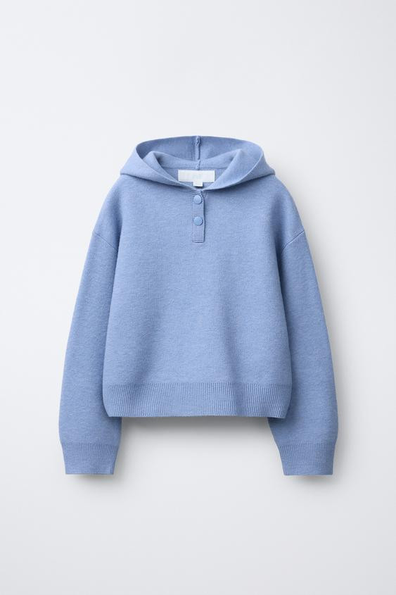 HOODED KNIT JUMPER | Zara US