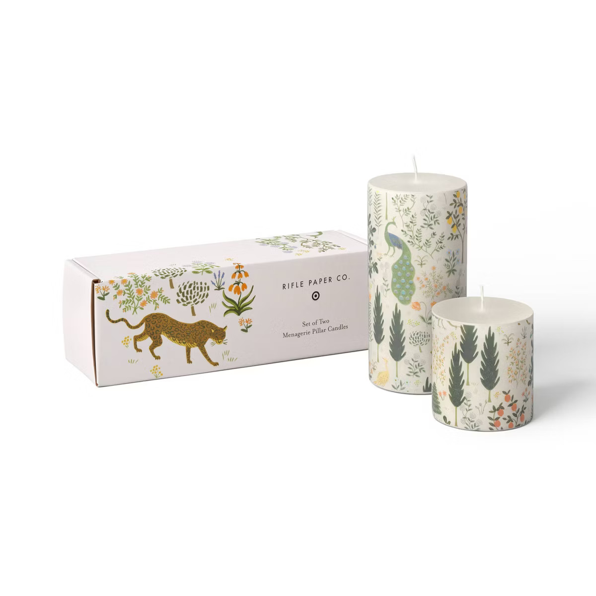 Rifle Paper Co. x Target 3"x3" and 3"x6" Pillar Candle Set | Target