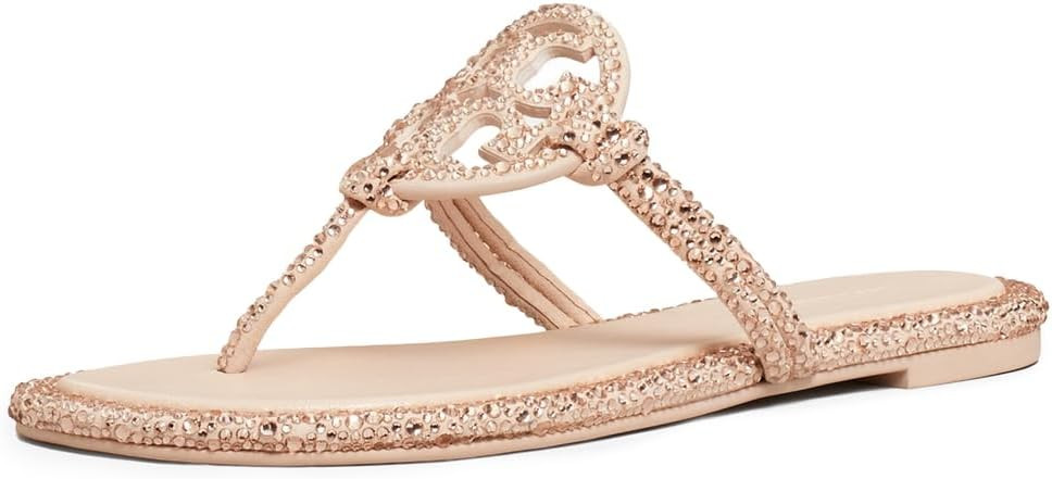 Tory Burch Women's Miller Knotted Pave Sandals | Amazon (US)