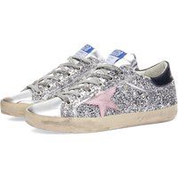 Golden Goose Women's Super-Star Laminated Sneakers in Silver/Pink/Black, Size UK 3 | END. Clothing | End Clothing (US & RoW)