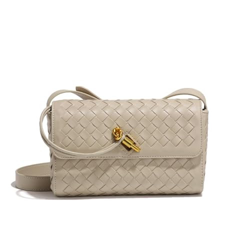 Woven Shoulder Bag for Women Small Crossbody Bags Fashion PU Leather Hobo Handbag Cute Satchel Pu... | Amazon (US)