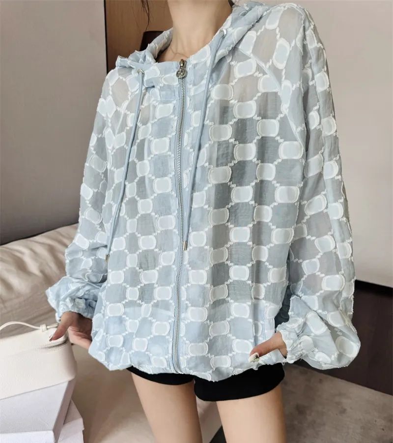 New Fashion Clothing women fashion jacquard logo-hooded coat | DHGate