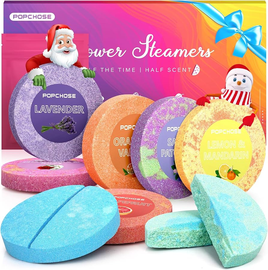 POPCHOSE Shower Steamers Aromatherapy 8 Scents- Christmas Stocking Stuffers, Birthday Gifts for W... | Amazon (US)