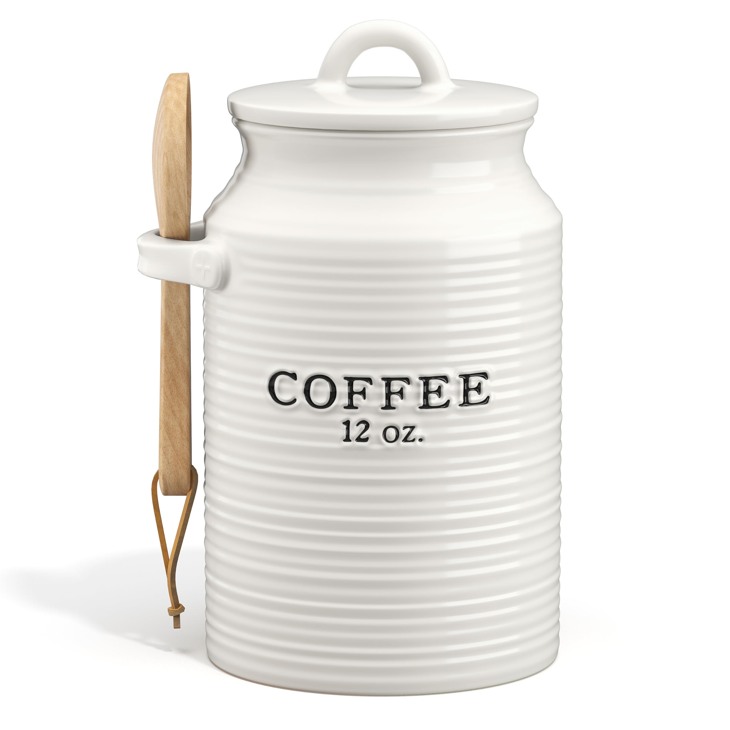 Barnyard Designs Coffee Canister for Kitchen Counter, Decorative Ceramic Coffee Container, Rustic... | Amazon (US)