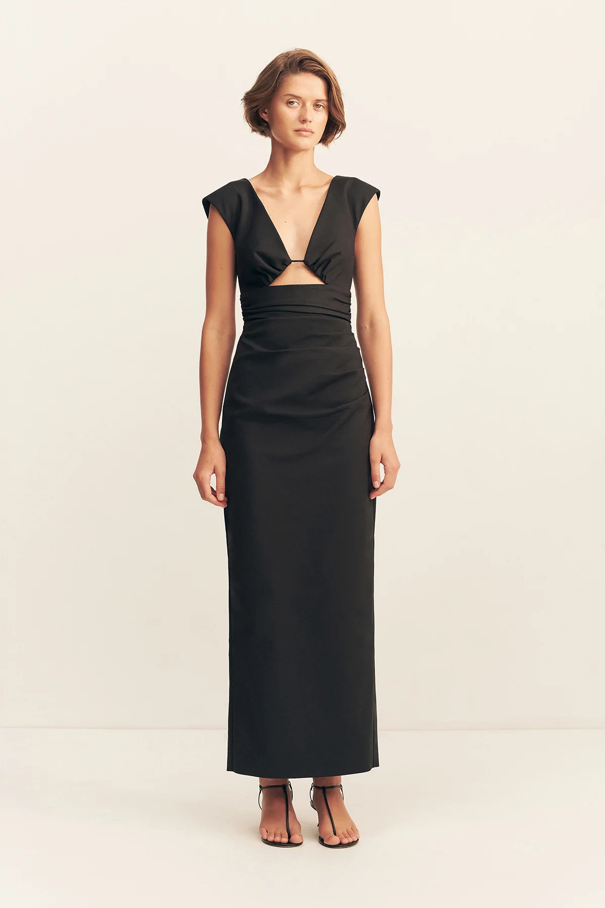 Lani Plunged Cut Out Maxi Dress | Black | Dresses | Shona Joy | Shona Joy