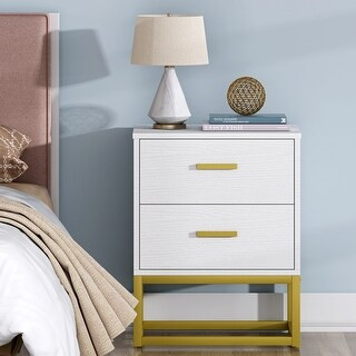 Modern Night Stand for Bedrooms, 2 Drawer Nightstands Sofa End Table | Bed Bath & Beyond