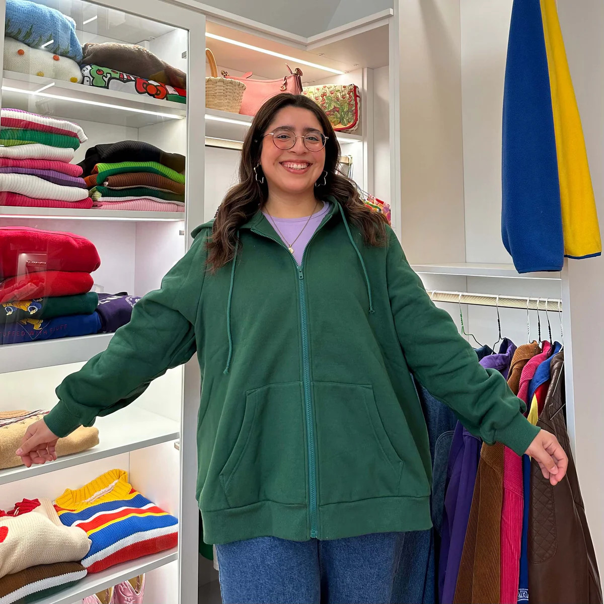 Zip-Up Hoodie - Pine *PREORDER* | Shiny by Nature