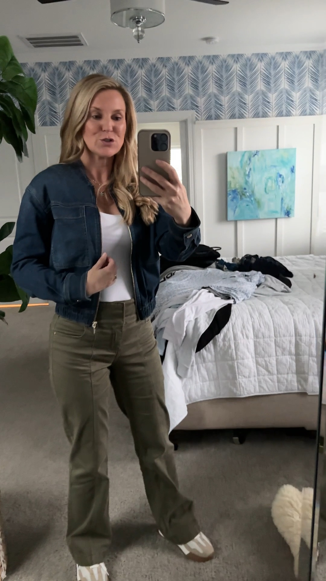 Vacation outfit
Europe outfit 
Italy outfit
White House black market 
Jean jacket 
Bomber jacket

#LTKSaleAlert #LTKOver40