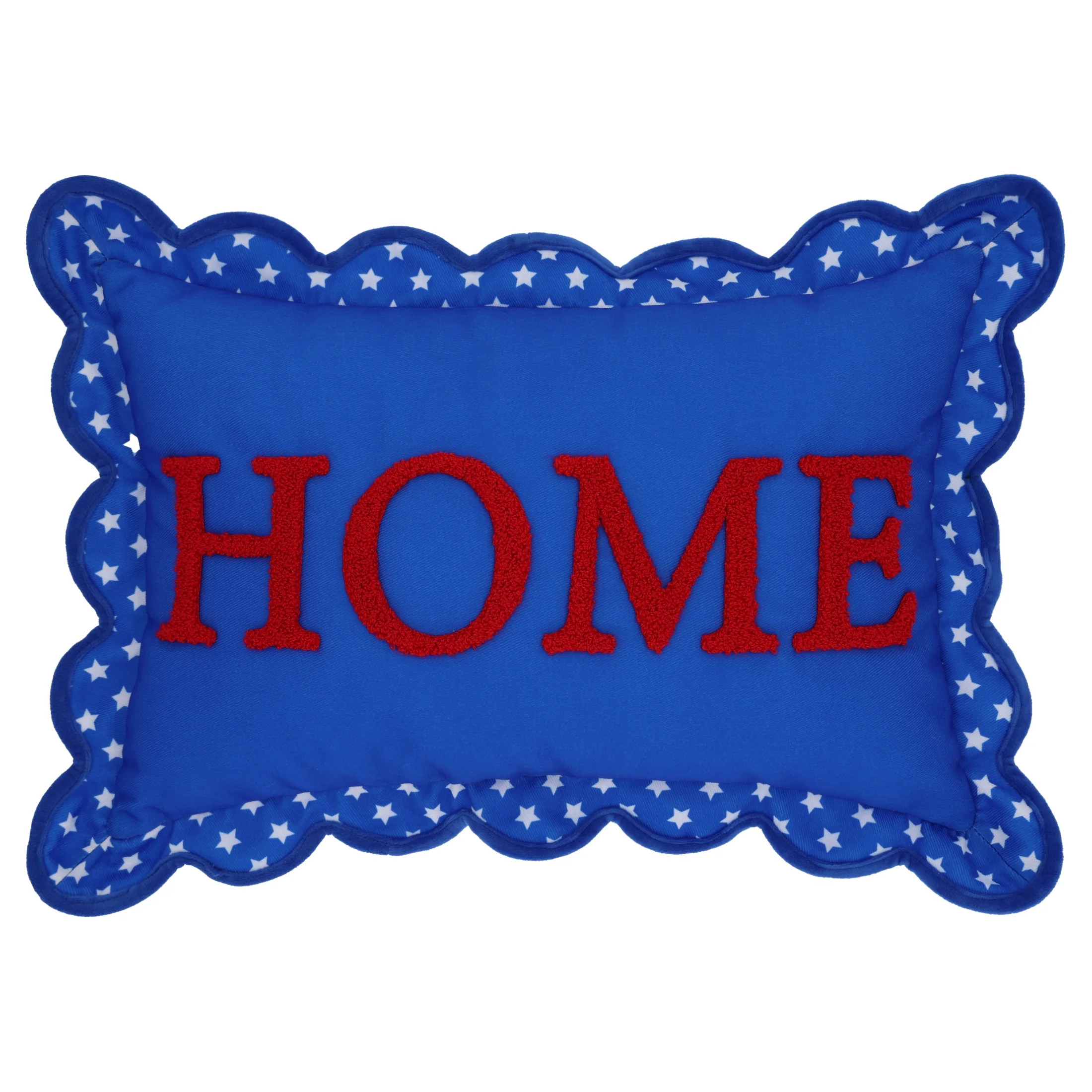 Way To Celebrate Home Sign Decorative Patriotic Pillow, Red/White/Blue, 20" x 14.5" | Walmart (US)