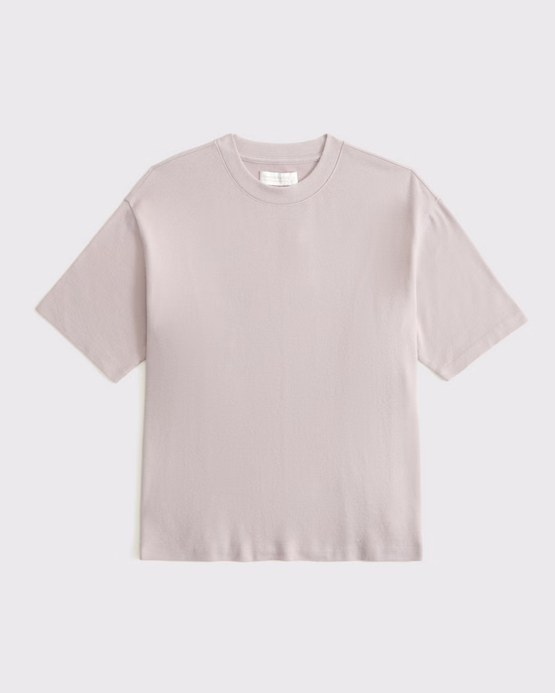 Women's Short-Sleeve Cozy Lounge Knit Tee | Women's Clearance | Abercrombie.com | Abercrombie & Fitch (US)