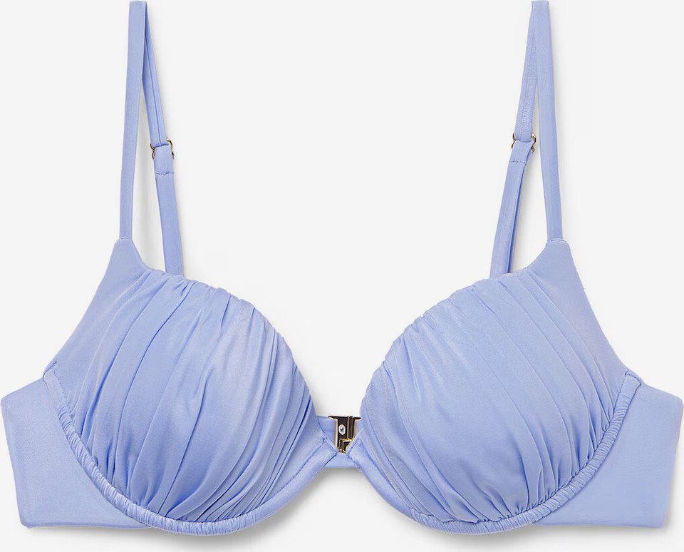 CALZEDONIA Push-up SHINY SATIN in Blau | ABOUT YOU (DE)