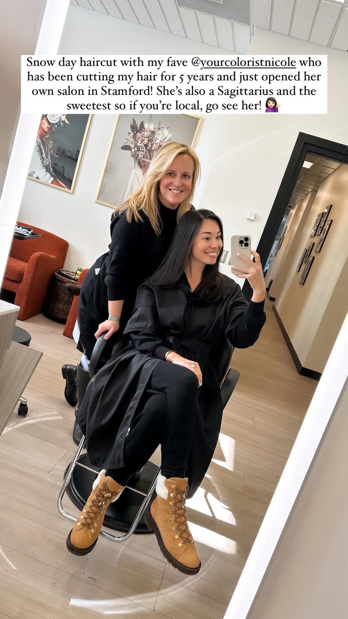 Snow day haircut outfit, boots, jogger set, Connecticut. 

#LTKSeasonal #LTKBeauty #LTKShoeCrush