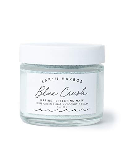 Earth Harbor | BLUE CRUSH Marine Perfecting Mask | Natural & Nontoxic | Organic Blue Green Algae, Coconut Cream & Indigo | Exfoliates & Nourishes | 2 oz | Amazon (US)