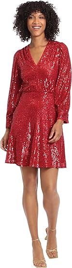 Maggy London Women's Holiday Sequin Dress Event Occasion Cocktail Party Guest of | Amazon (US)