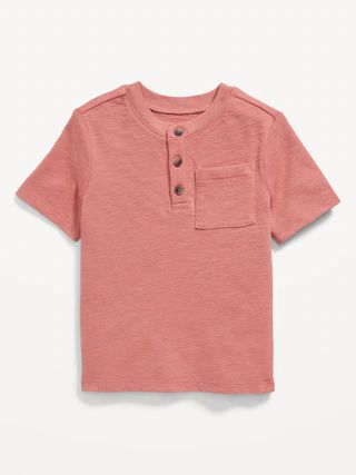 Soft-Knit Henley Pocket T-Shirt for Toddler Boys | Old Navy (US)