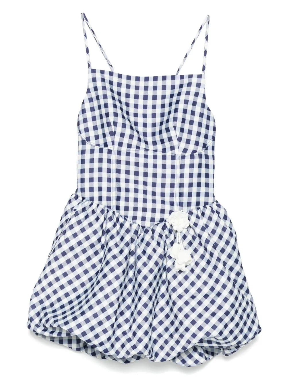 Self-Portrait gingham-pattern Sleeveless Mini Dress | Blue | FARFETCH | Farfetch Global
