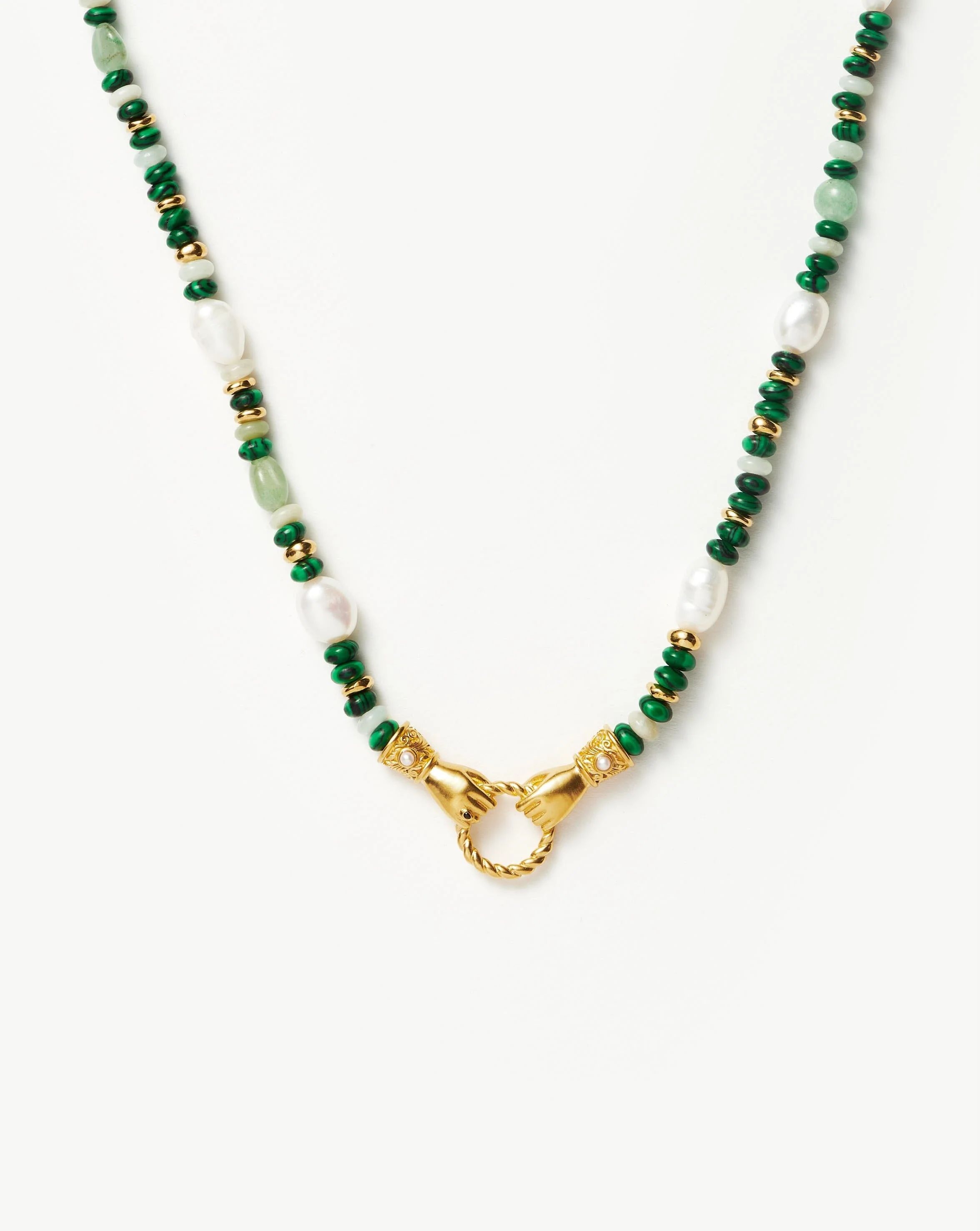 Harris Reed In Good Hands Beaded Gemstone Necklace | MIssoma UK