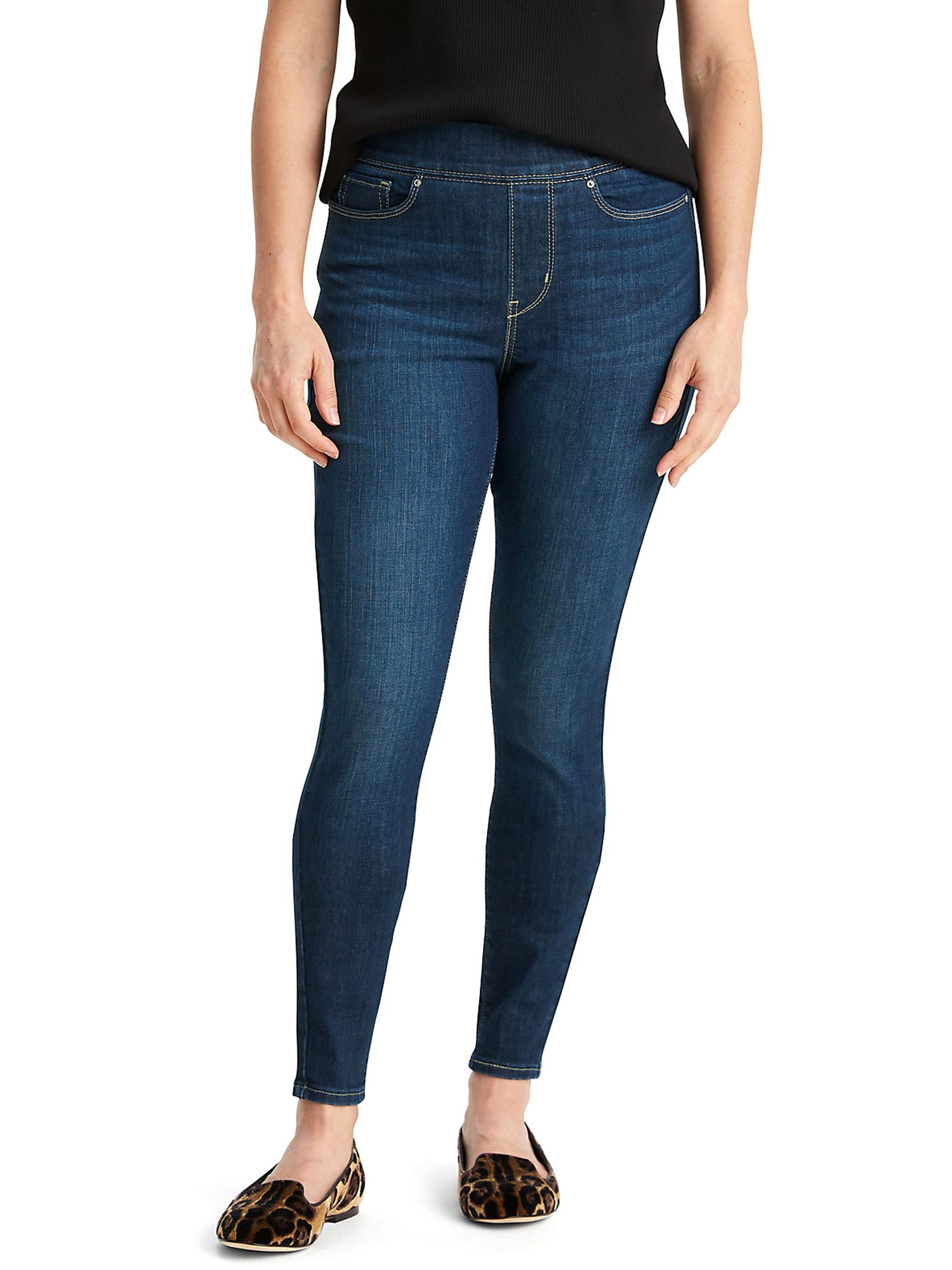 Signature by Levi Strauss & Co. Women's Shaping Pull-On Super Skinny Jeans - Walmart.com | Walmart (US)