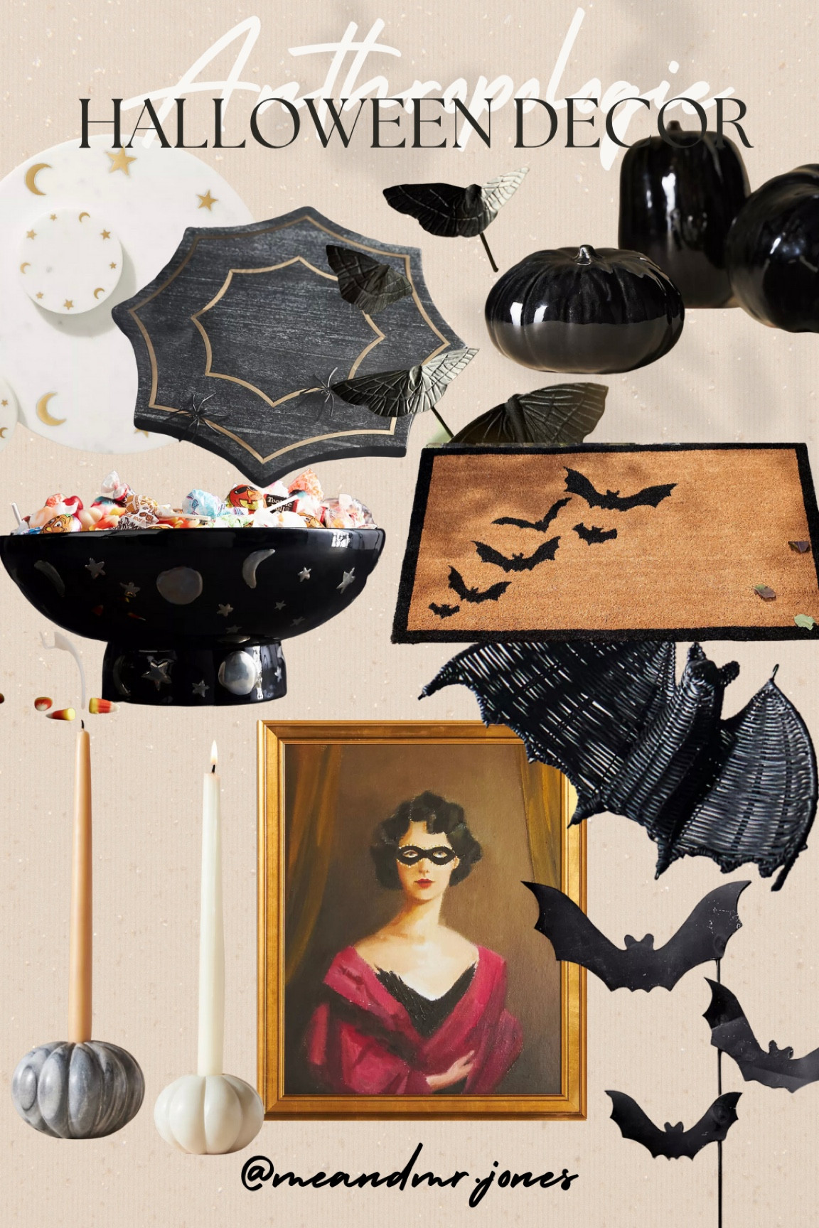 Anthropologie Halloween decor! So many cuuuuute options!! #meandmrjones 

#LTKhome #LTKSeasonal #LTKunder50