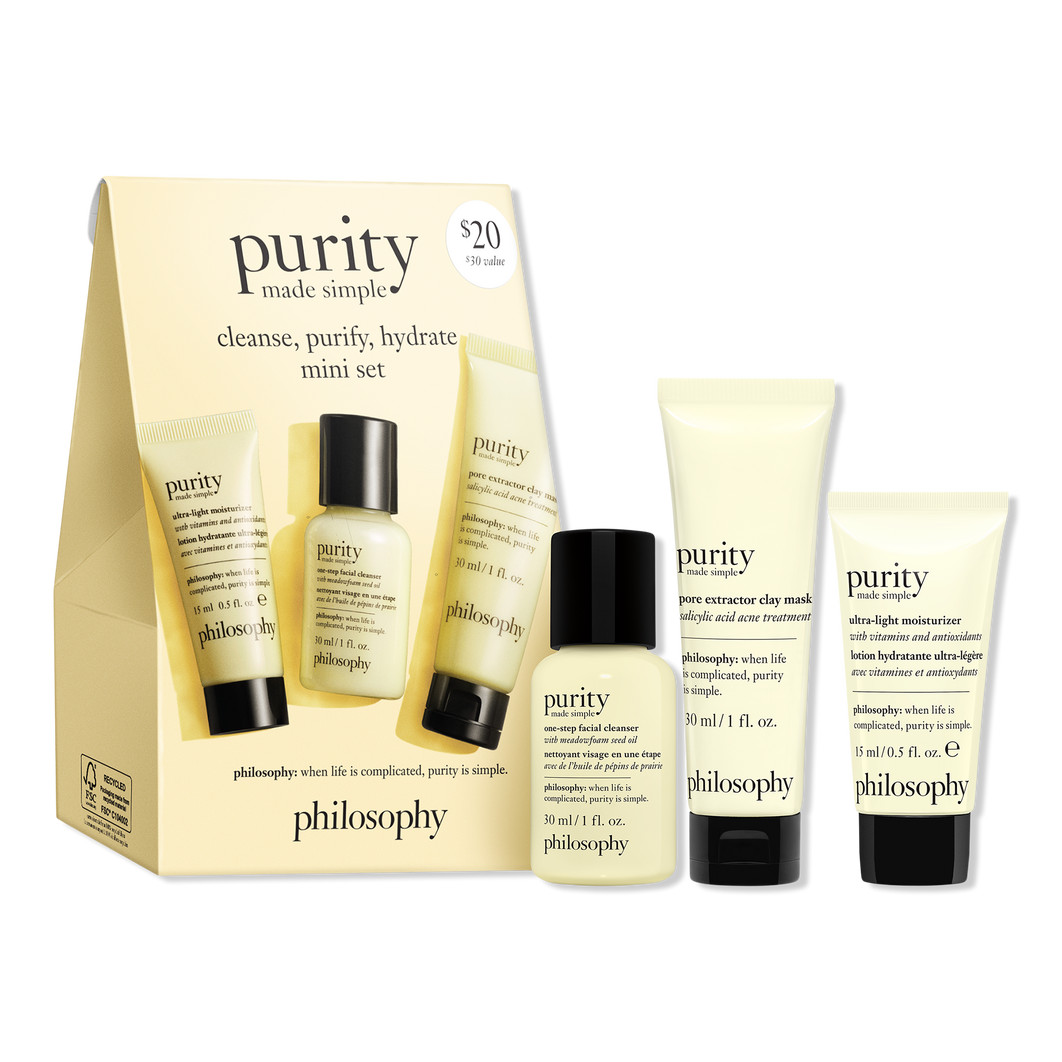 Purity Made Simple Cleanse, Purify, Hydrate Mini Set | Ulta