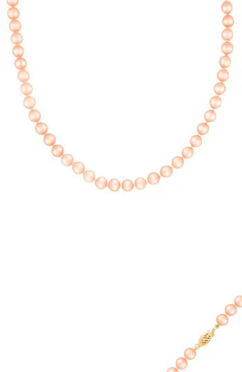 SPLENDID PEARLS Pink 7-8mm Freshwater Pearl Necklace in Natural Pink at Nordstrom Rack | Nordstrom Rack