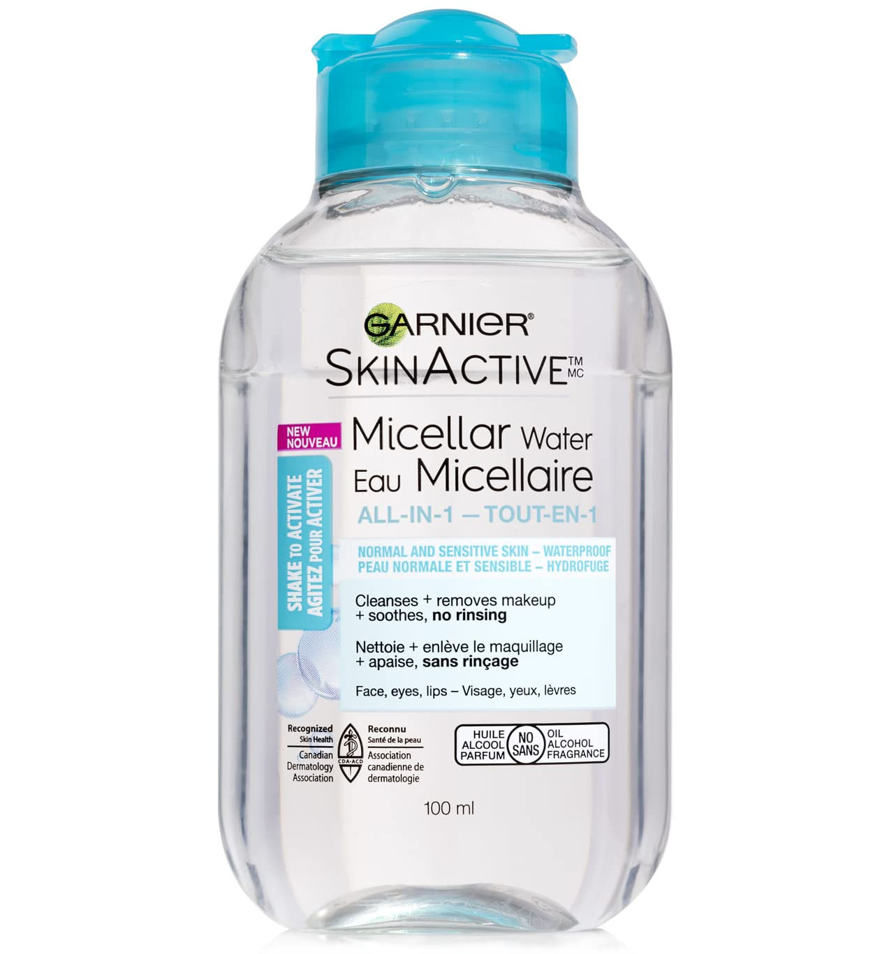 Garnier SkinActive Micellar Cleansing Water All-in-1 Cleanser & Waterproof Makeup Remover, 3.4 Fl... | Amazon (CA)