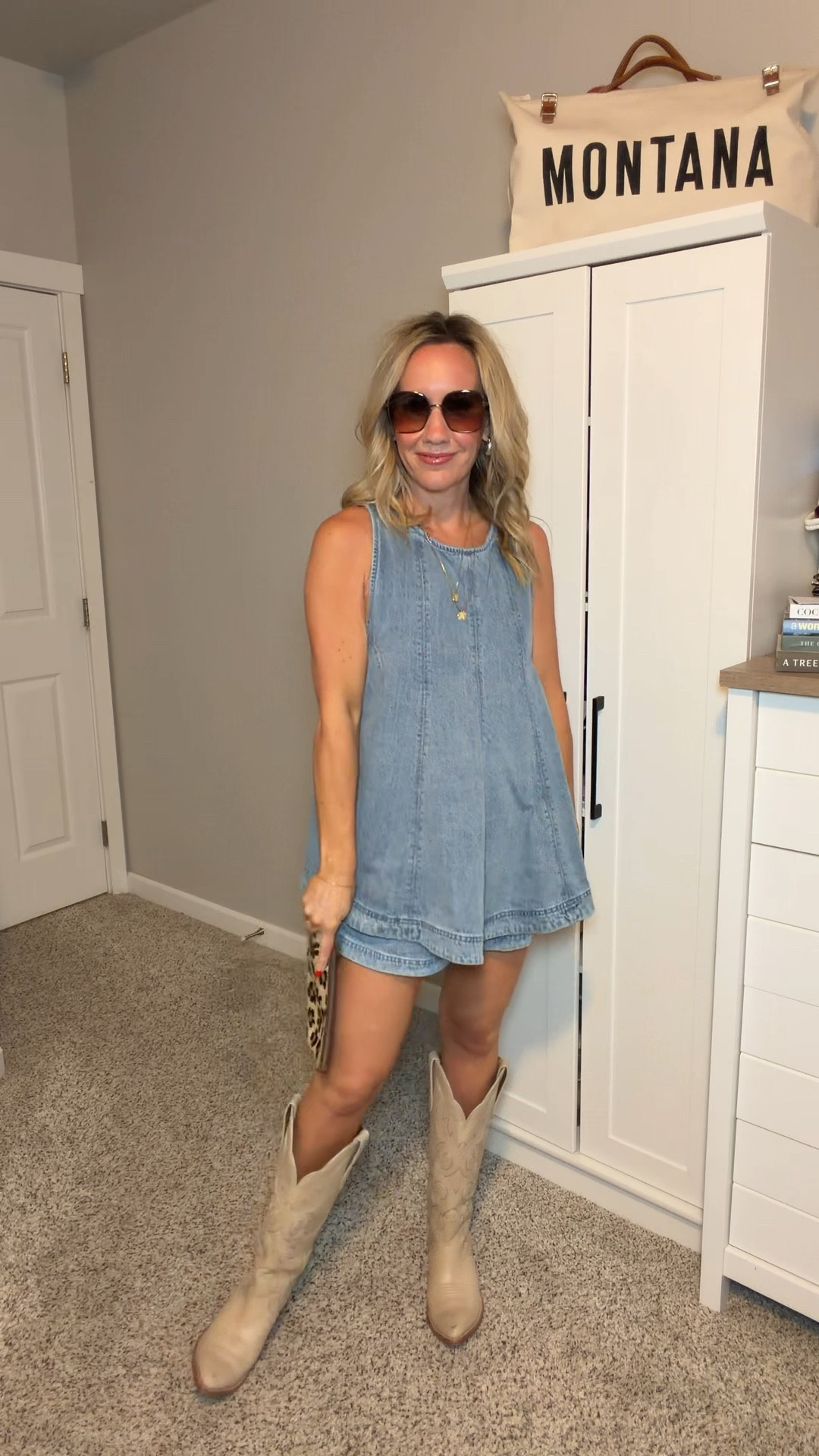 @freepeople with the set that is 100% necessary for the summer! It can go from office, to date night, to baseball practice, to a country concert or rodeo! This set is my entire summer personality - effortless but oh so interesting!!

#LTKgrwm #LTKootd