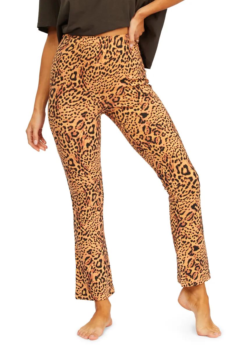 Billabong Going High Animal Print Flare Leg Pants | Nordstrom | Nordstrom