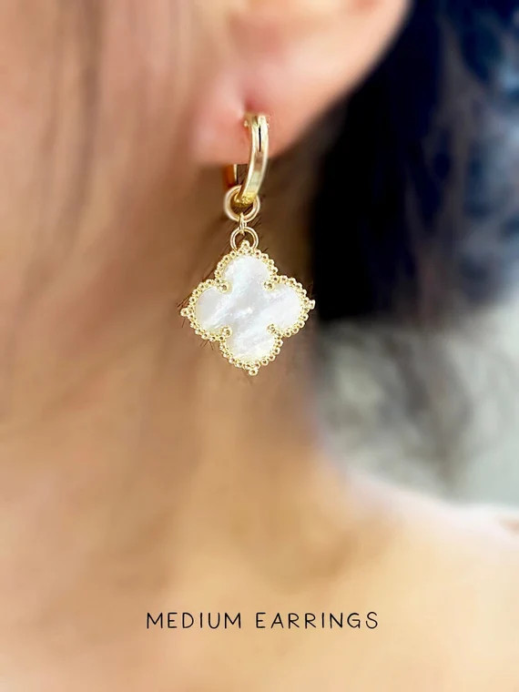BEST SELLER Gold Four Leaf Clover Earrings Clover Earrings | Etsy | Etsy (US)