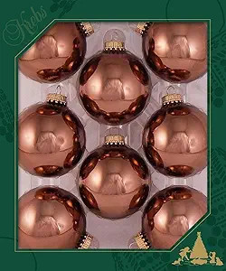 Glass Christmas Tree Ornaments - 67mm / 2.63" [8 Pieces] Designer Balls from Christmas By Krebs S... | Amazon (US)