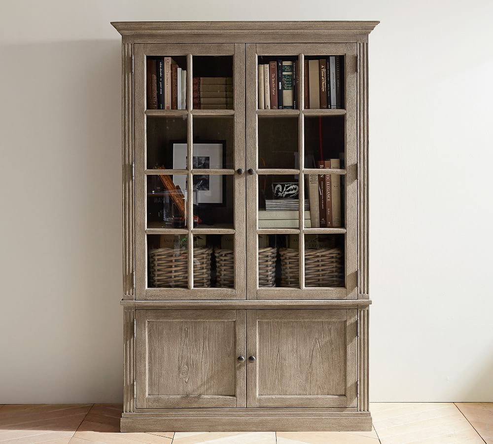 Livingston 48.5" x 73.5" Glass Cabinet | Pottery Barn (US)