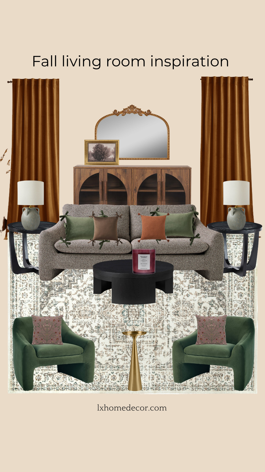 Nothing says fall at home like a living room filled with warm tones, cozy textures, and thoughtful accents 🍂✨ From velvet gold curtains to deep green chairs and patterned pillows, this look is all about comfort meets style.

Tap to shop my curated picks or save this for your next fall home refresh inspiration 🛋️🍁


cozy fall living room, fall home decor finds, living room styling tips, affordable fall decor, cozy fall makeover, home design inspiration, fall living room ideas, cozy home decor, fall decorating ideas, autumn living room inspiration, fall color palette, modern fall decor, cozy living room makeover, seasonal home styling, fall interior design, living room trends 2025


#LTKHome #FallLivingRoomInspo #CozyHomeStyle #HomeDecorLovers #SeasonalDecor #InteriorDesignDaily #FallTrends2025 

 #LTKFallSale #LTKSeasonal #LTKHome