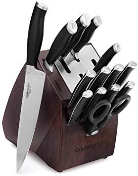 Calphalon Contemporary Self-Sharpening 15-Piece Knife Block Set with SharpIN Technology, Black/Si... | Amazon (US)