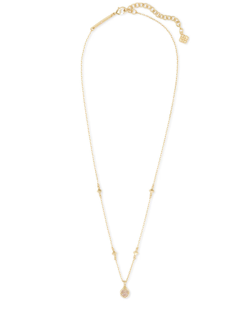 Nola Gold Pendant Necklace in Iridescent Drusy | Kendra Scott