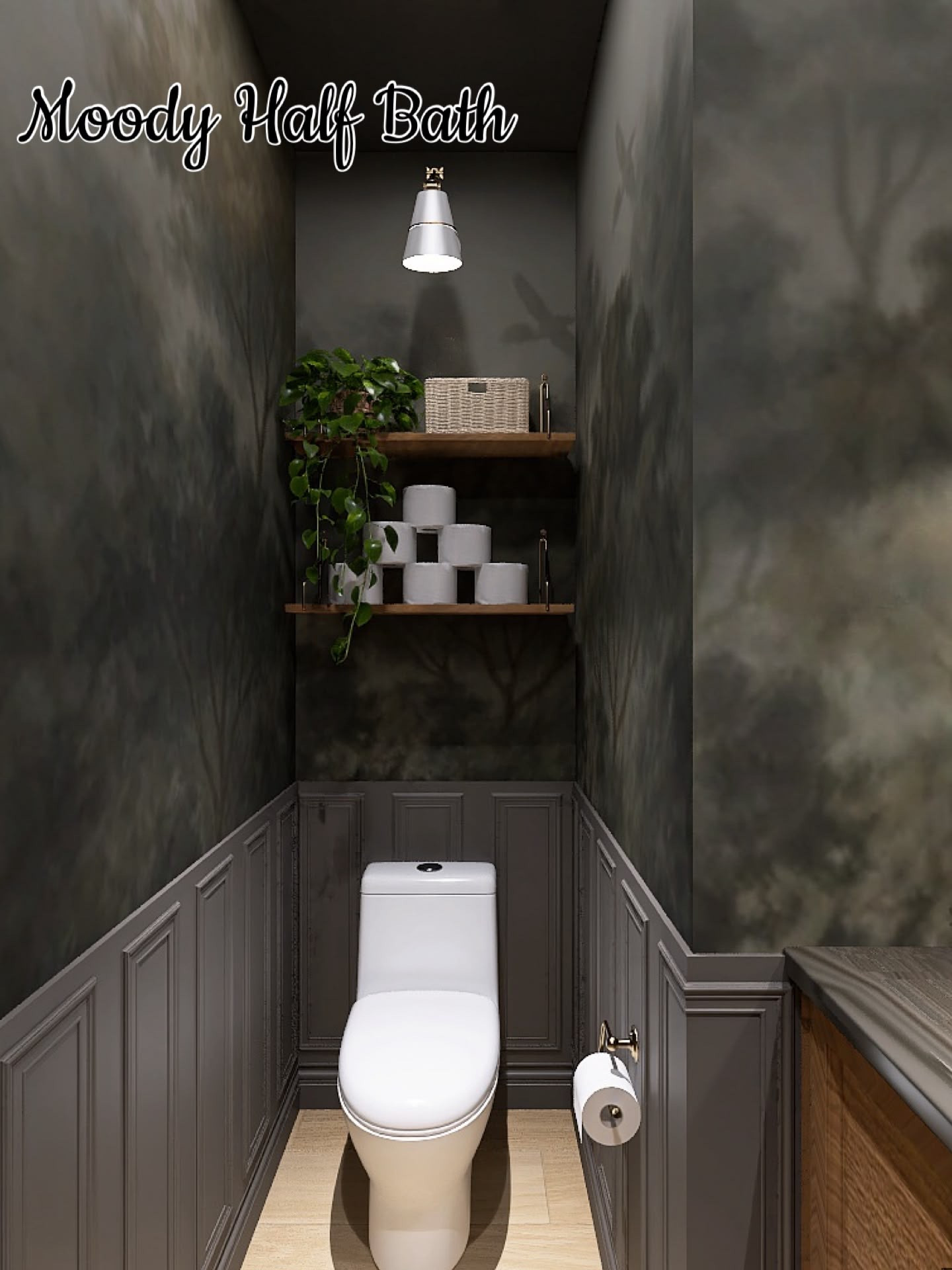 Designed by Olivia
Moody Half Bath

#LTKmomlife #LTKSeasonal #LTKHome